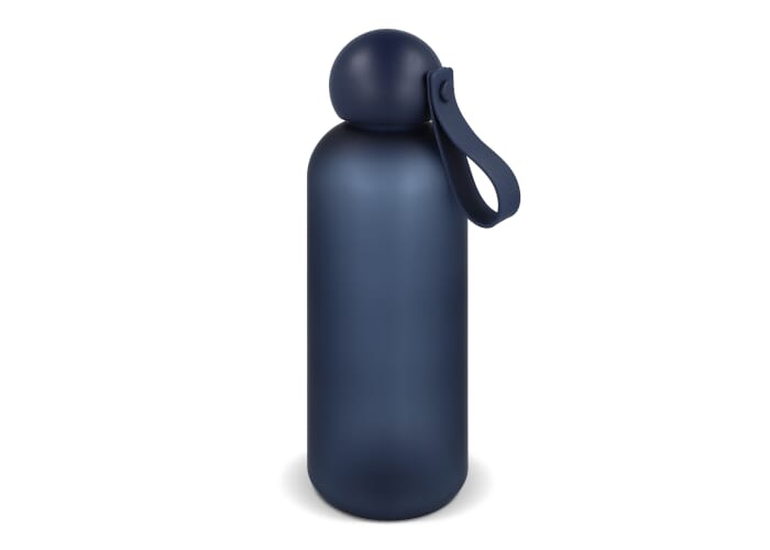 Gourde publicitaire mate 650 ml Sagaform Tom Bleu foncé